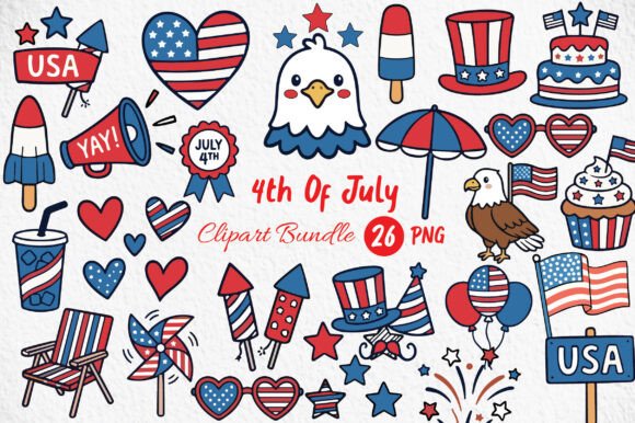 4th of July Clipart: Elevating Patriotic Design for Modern Creators