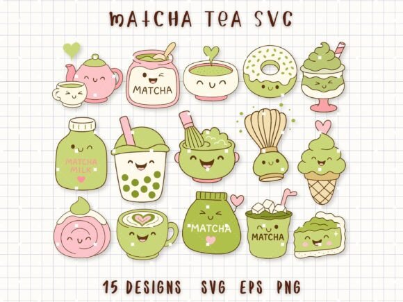 Bringing Cozy Matcha Vibes to Life with High-Quality SVG Clipart