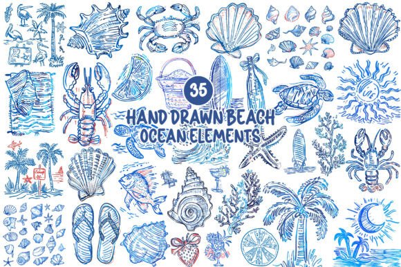Hand Drawn Beach Ocean Elements: A Creative Guide