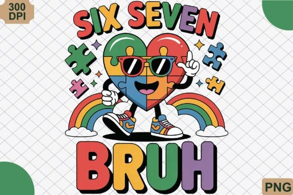 Six Seven Bruh, Autism Awareness PNG: A Strategic Asset for Inclusive Branding