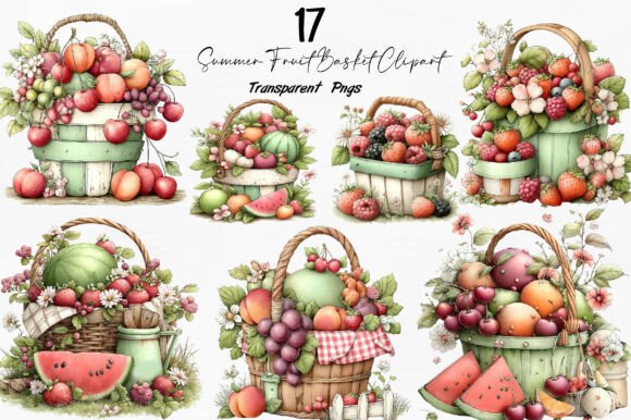 Summer Fruit Basket Clipart: A Designer's Guide